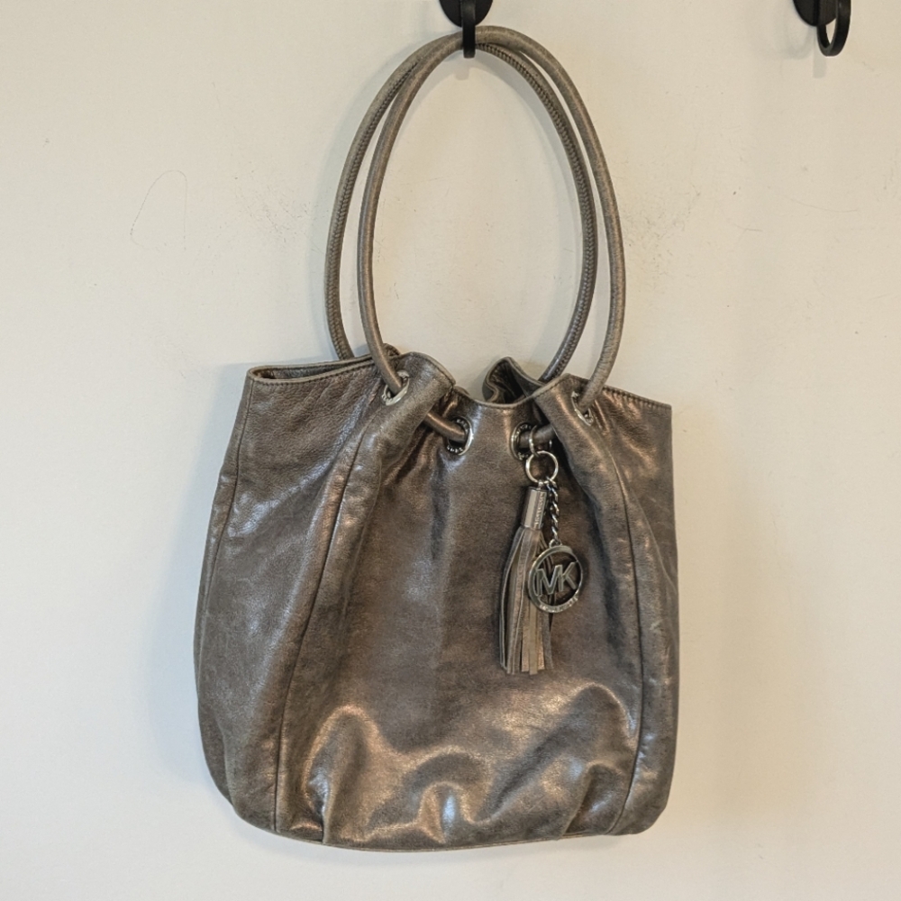Michael Michael Kors Gold Ring Tote Shoulder Bag